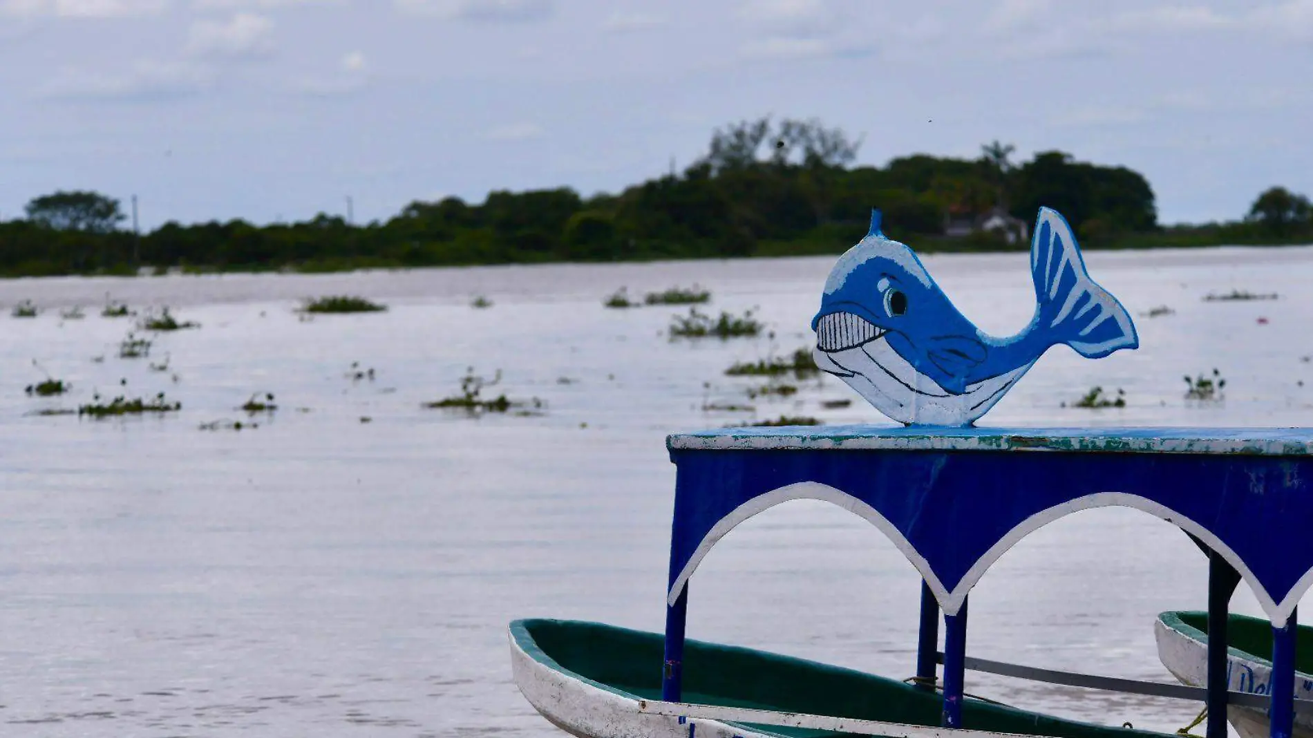 Tlacotalpan se inunda por estar por abajo del nivel del mar